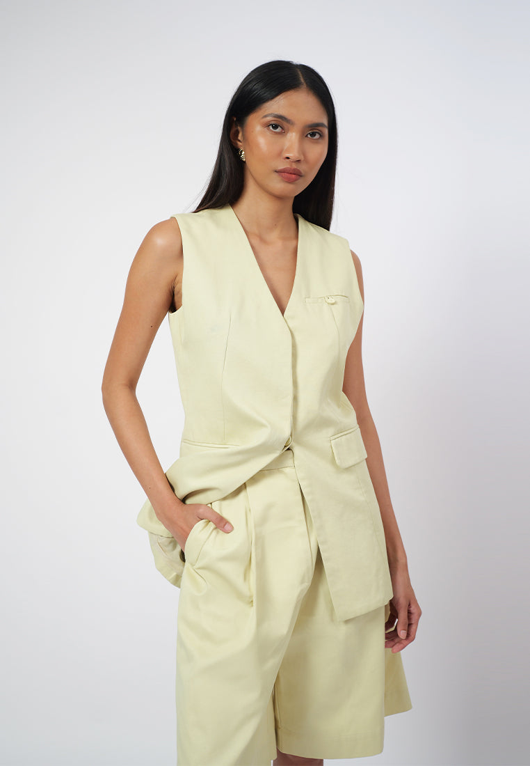 RAF George Sleeveless Vest Top (Butter)