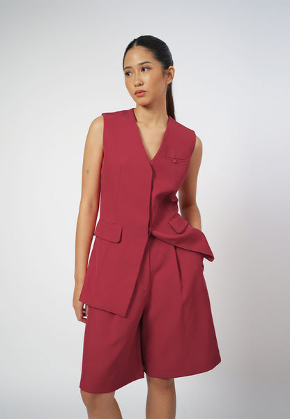 RAF George Sleeveless Vest Top (Red)