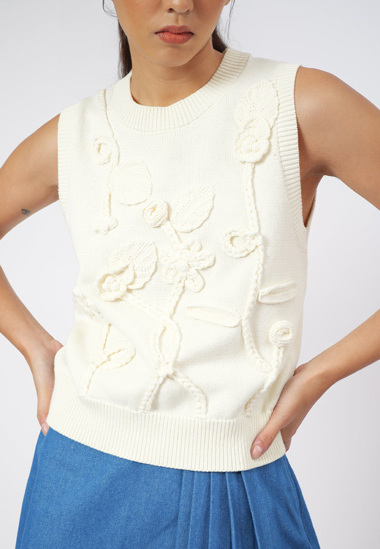 RAF Giana Sleeveless Top (Cream)