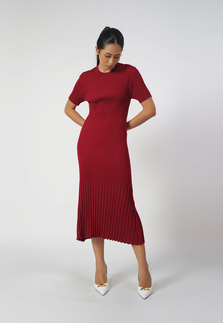 RAF Ida Short Sleeve Dress (Red)