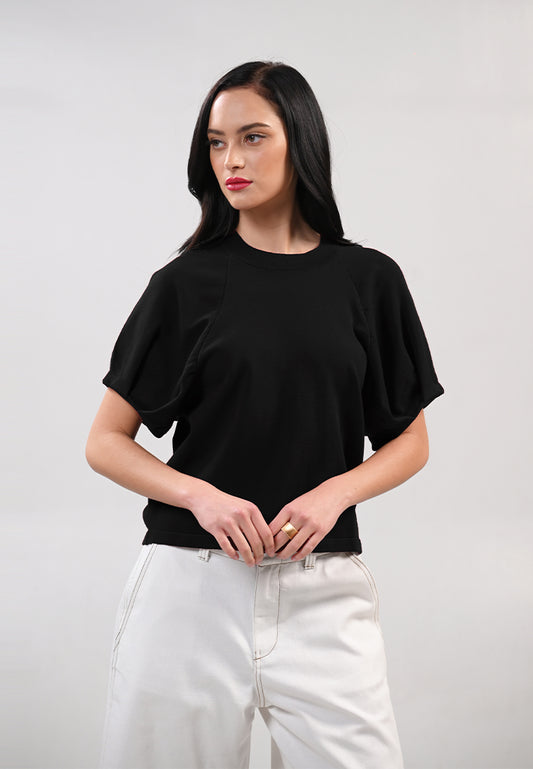 RAF Idee Short Sleeve Top (Black)