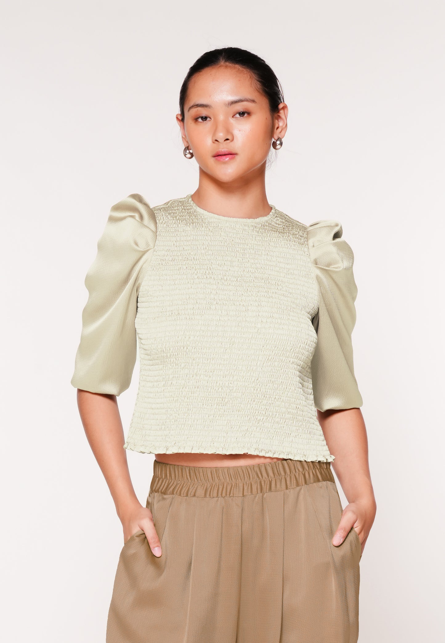 RAF Joust Quarter Sleeve Top (Cream)