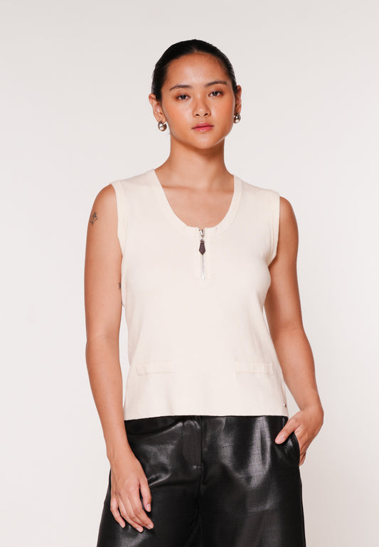 RAF Kanza Sleeveless Top (Cream)
