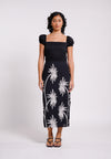 RAF Keep Short Sleeve Dress  (Printed Black)