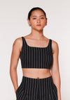 RAF Khan Sleeveless Top (Striped Black)