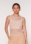 Raf Kiss Sleeveless W/ Inner Top (Beige)