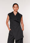 Raf Kite Sleeveless Top (Striped Black)