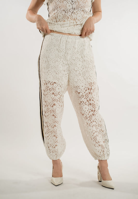 RAF Lace Pants  (Offwhite)