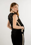 RAF Lace Sleeveless Tunic Top (Black)