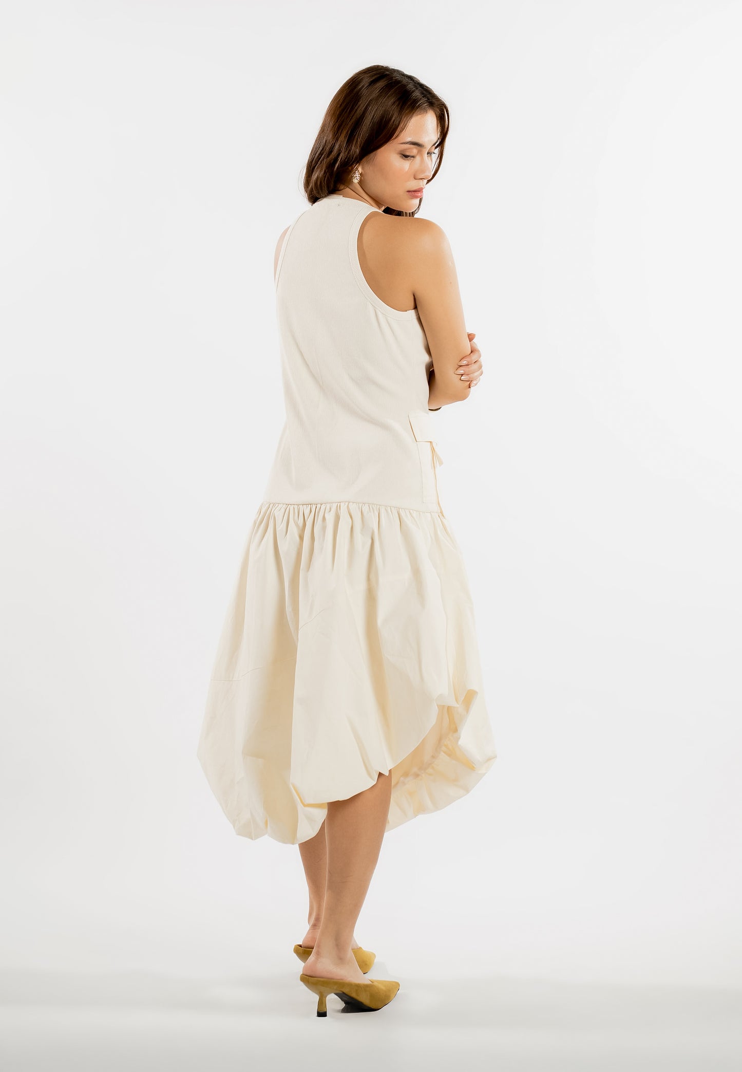 RAF Lane Sleeveless Dress  (Cream)
