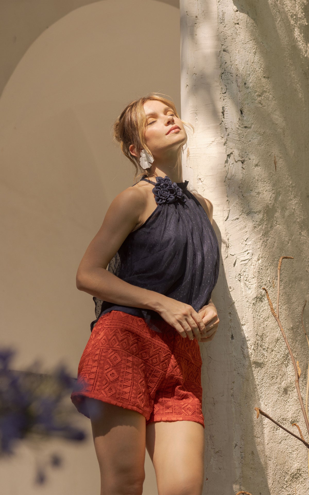 RAF X Debbie Co RAF Marigold Sleeveless Top (M.Blue)