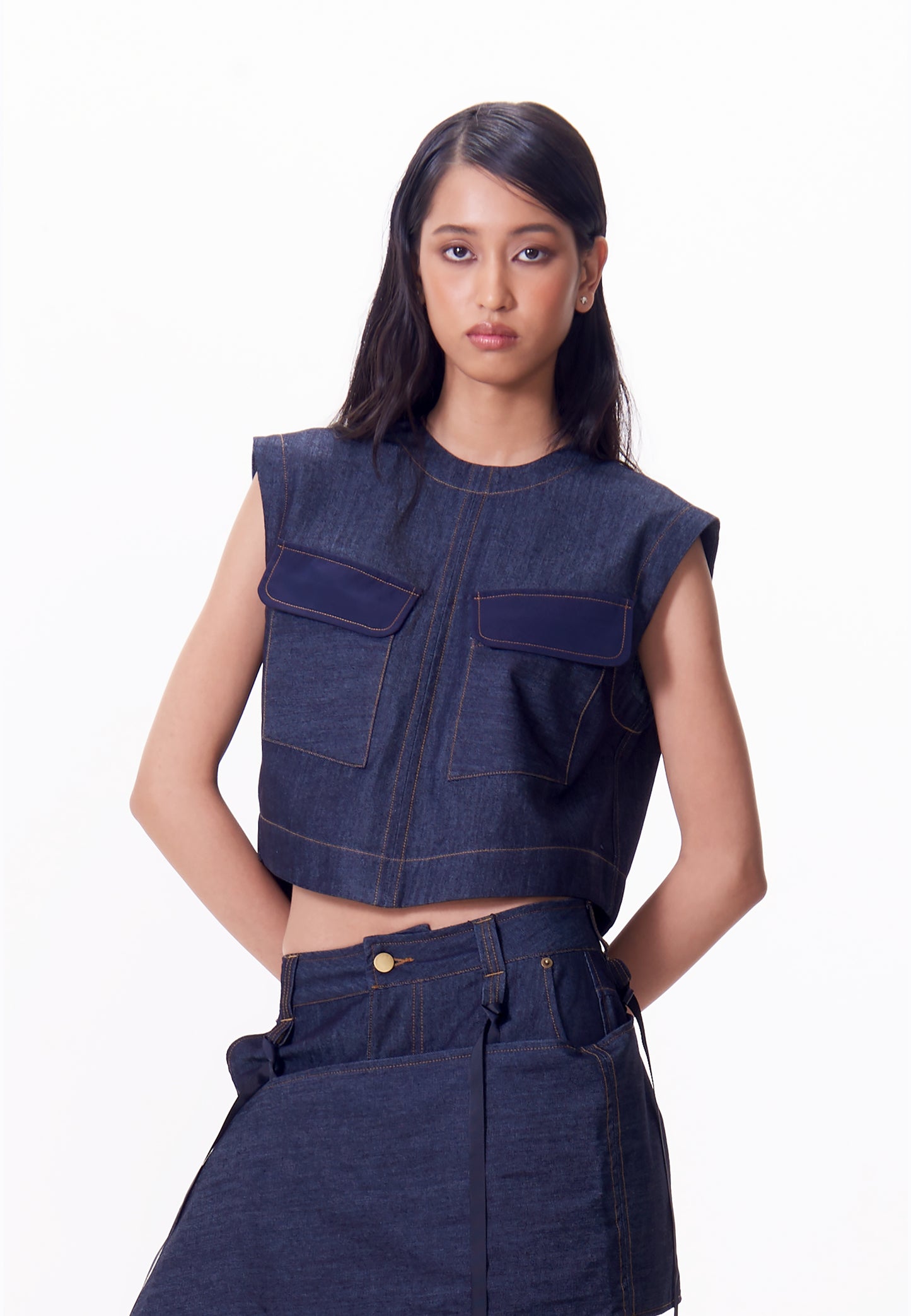 R.A.F. X nicolò  NP001 Sleeveless Top (Denim)