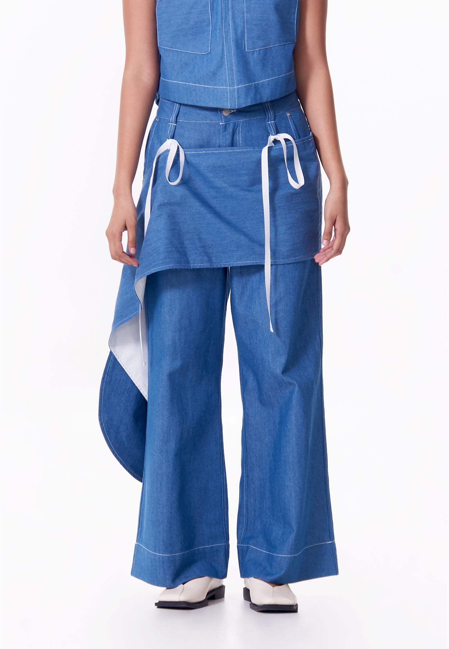R.A.F. X nicolò  NP002 Pants W/ Belt  (Lt.Blue)