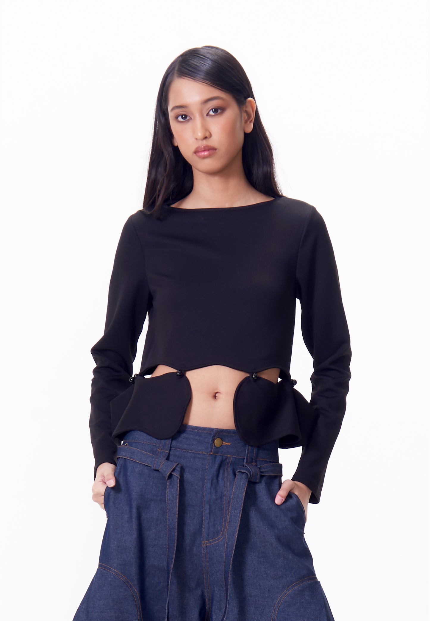 R.A.F. X nicolò  NP003 Long Sleeve Top (Black)