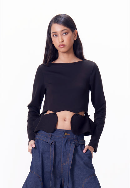 R.A.F. X nicolò  NP003 Long Sleeve Top (Black)