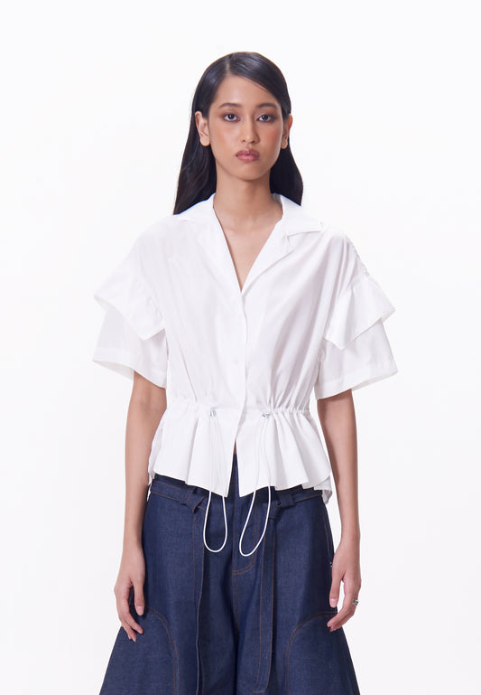 R.A.F. x nicolò NP007 Short Sleeve Top (Offwhite)