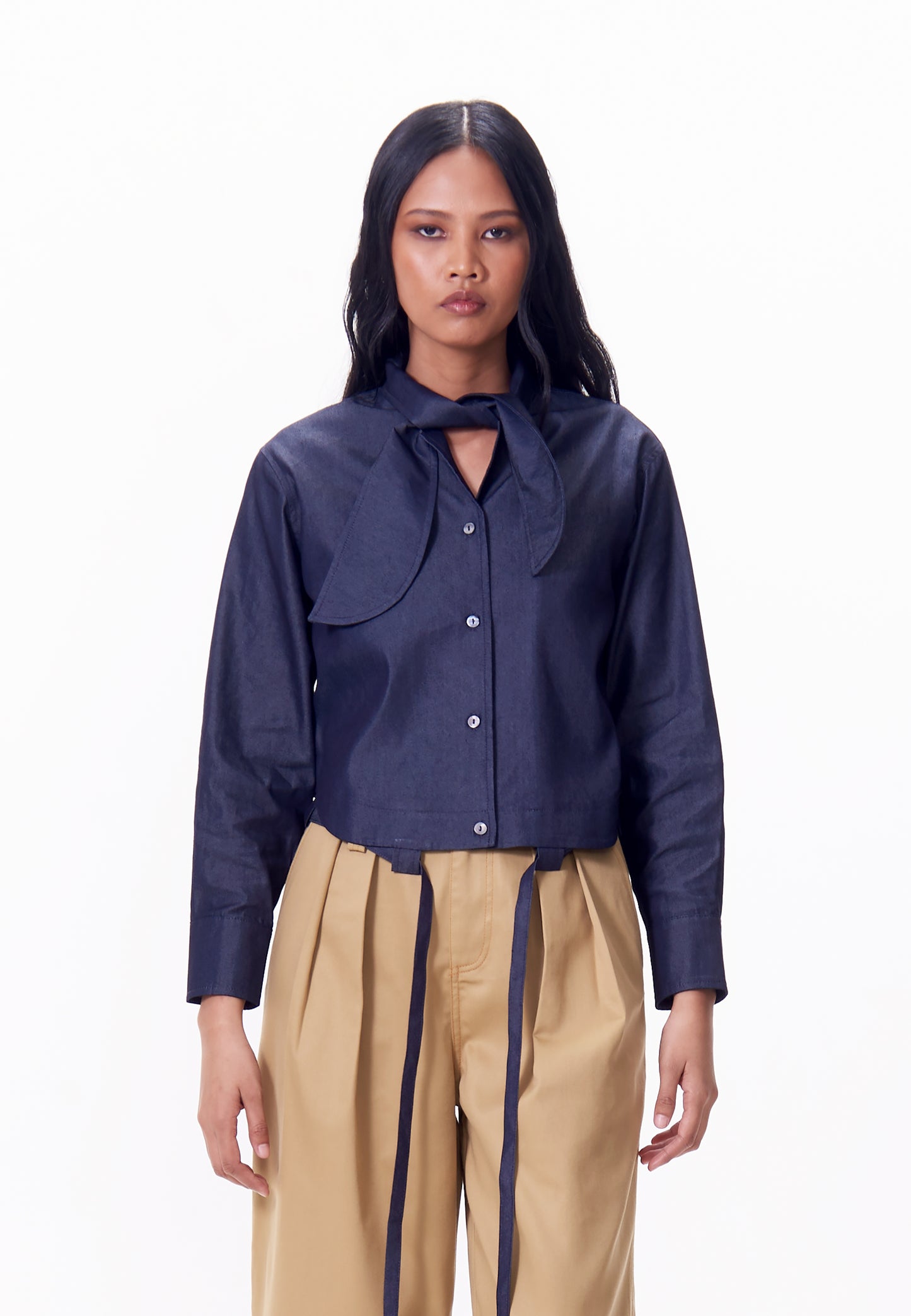 R.A.F. X nicolò  NP013 Long Sleeve Top (Navy)