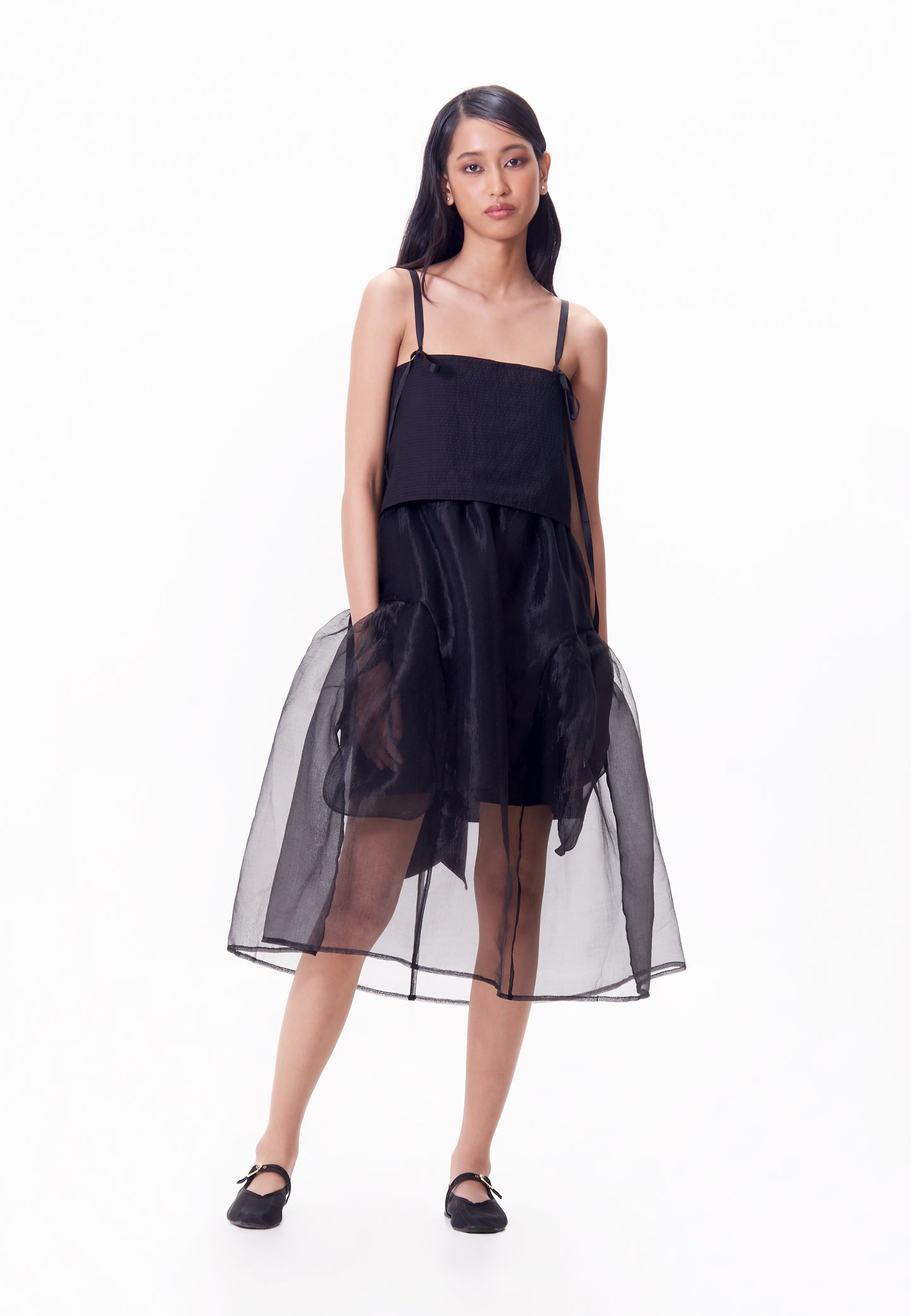 R.A.F. X nicolò NP015 Sleeveless Dress W/ Sash  (Black)