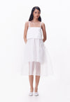 R.A.F. X nicolò NP015 Sleeveless Dress W/ Sash  (White)