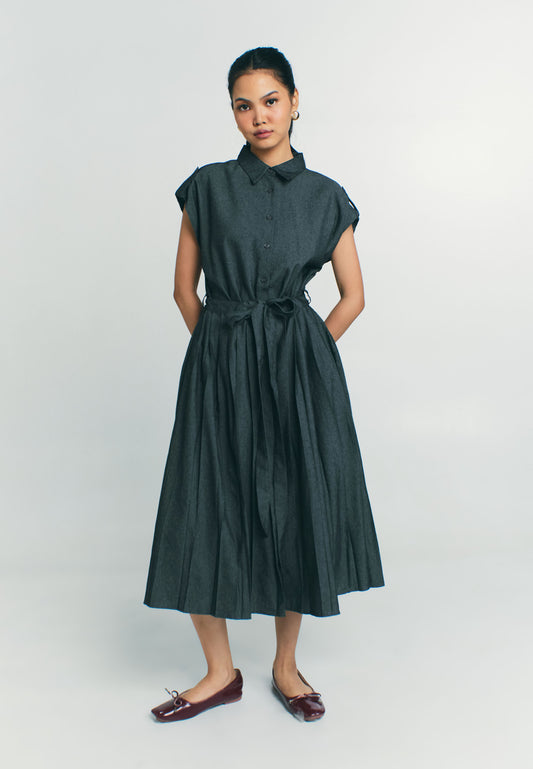 RAF Poppy Extended Sleeve Dress (Dark Denim)