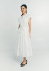 RAF Poppy Extended Sleeve Dress (White)