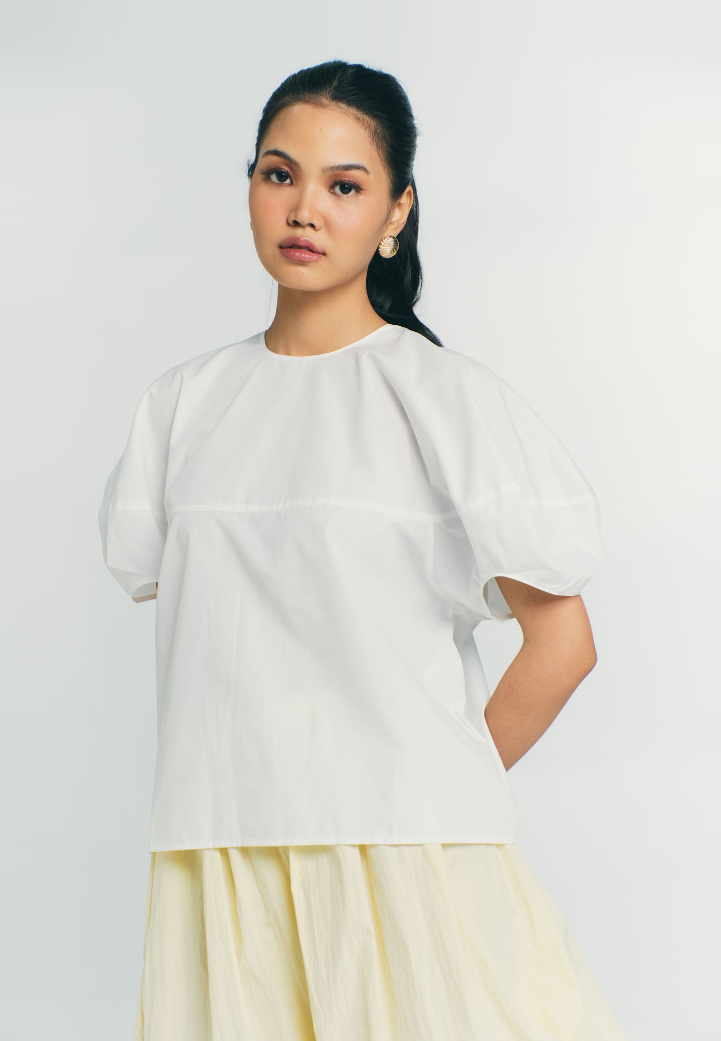 RAF Quaint Short Sleeve Top (White)