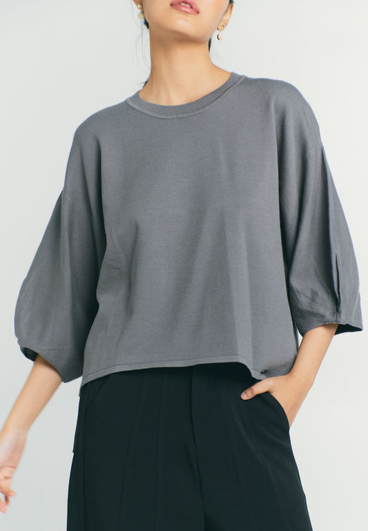 RAF Quin Quarter Sleeve Top (Gray)