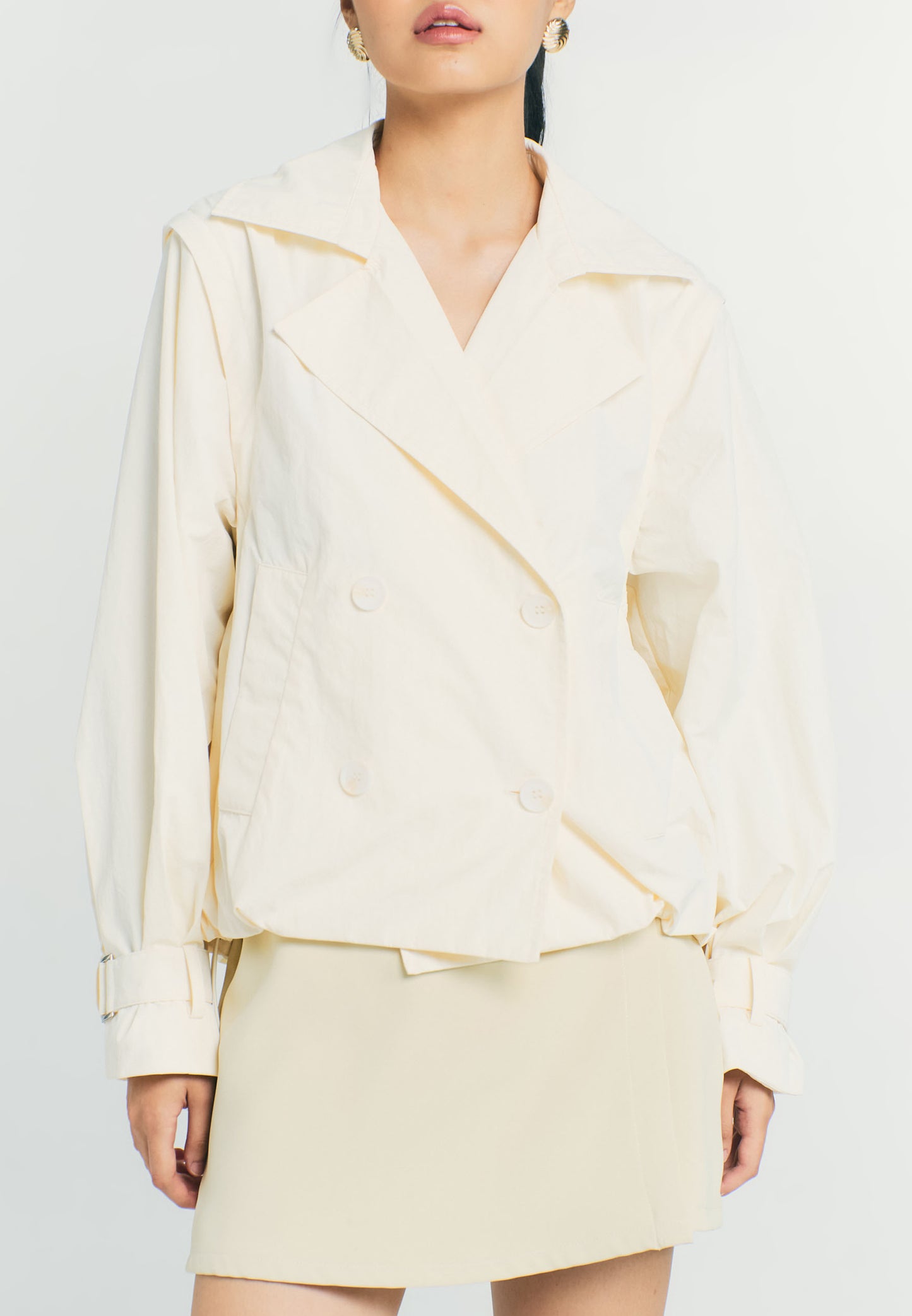 RAF Quiver Long Sleeve Jacket 2 Way  (Cream)