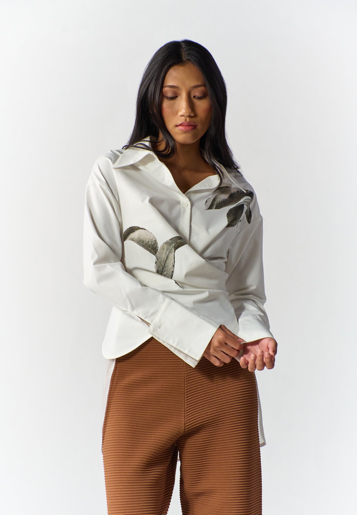 RAF Rife Long Sleeve Top (Spot Print White)