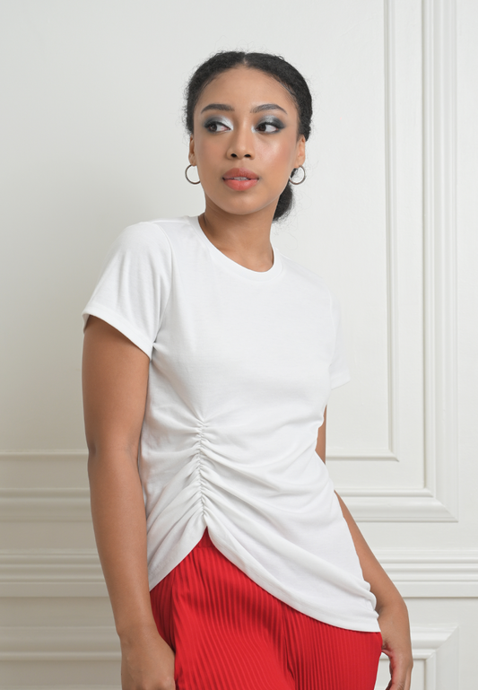 RAF Illy Short Sleeve Shirt Top (White)