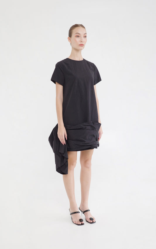 RAF X Martin Bautista Snejana Short Sleeve Dress (Black)