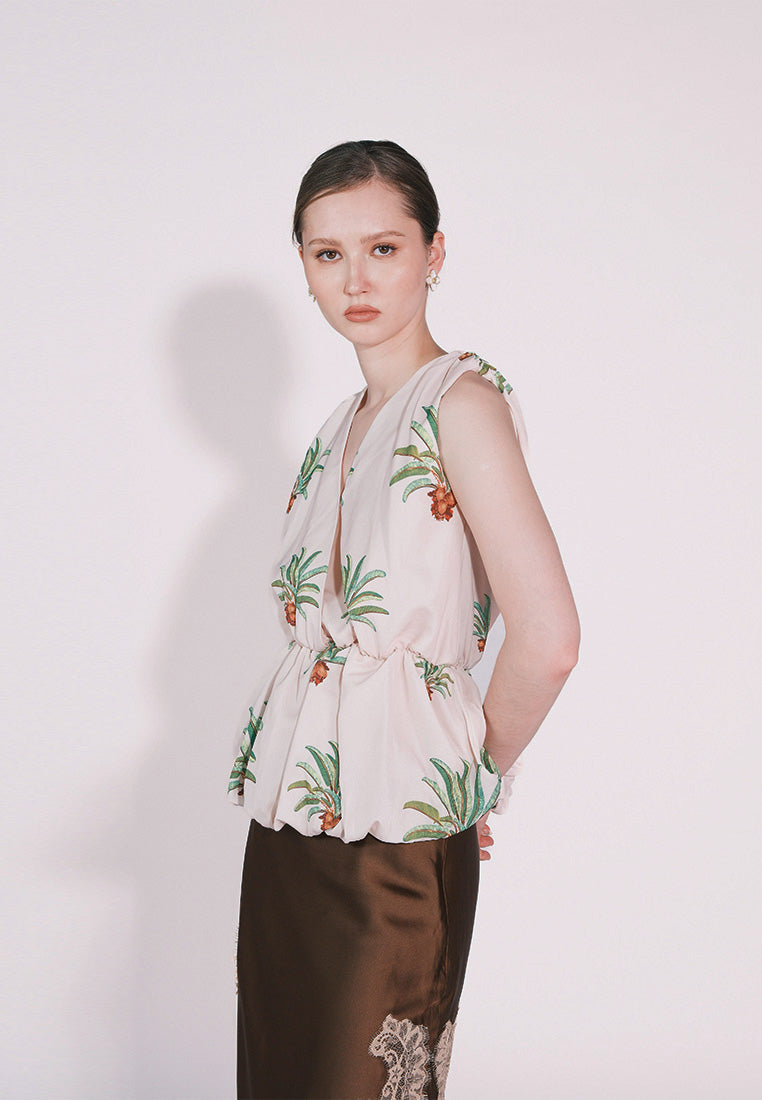 RAF Casablanca Sleeveless Top (Printed Blush)