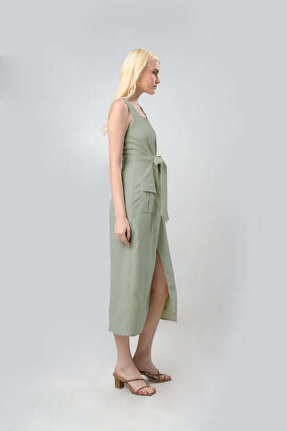 RAF Como Sleeveless Dress (Sage)