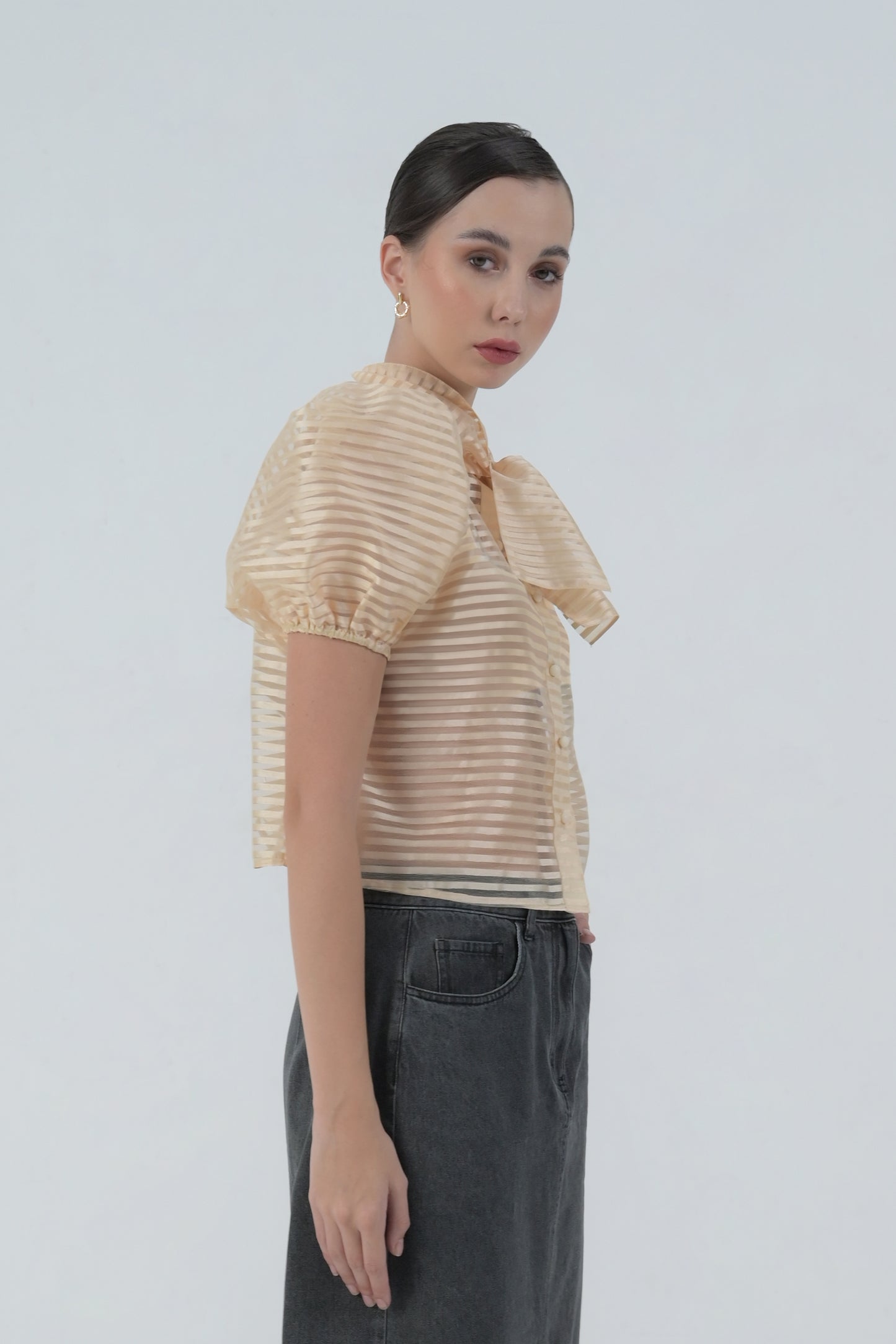 RAF Dalton Short Sleeve Top (Beige)