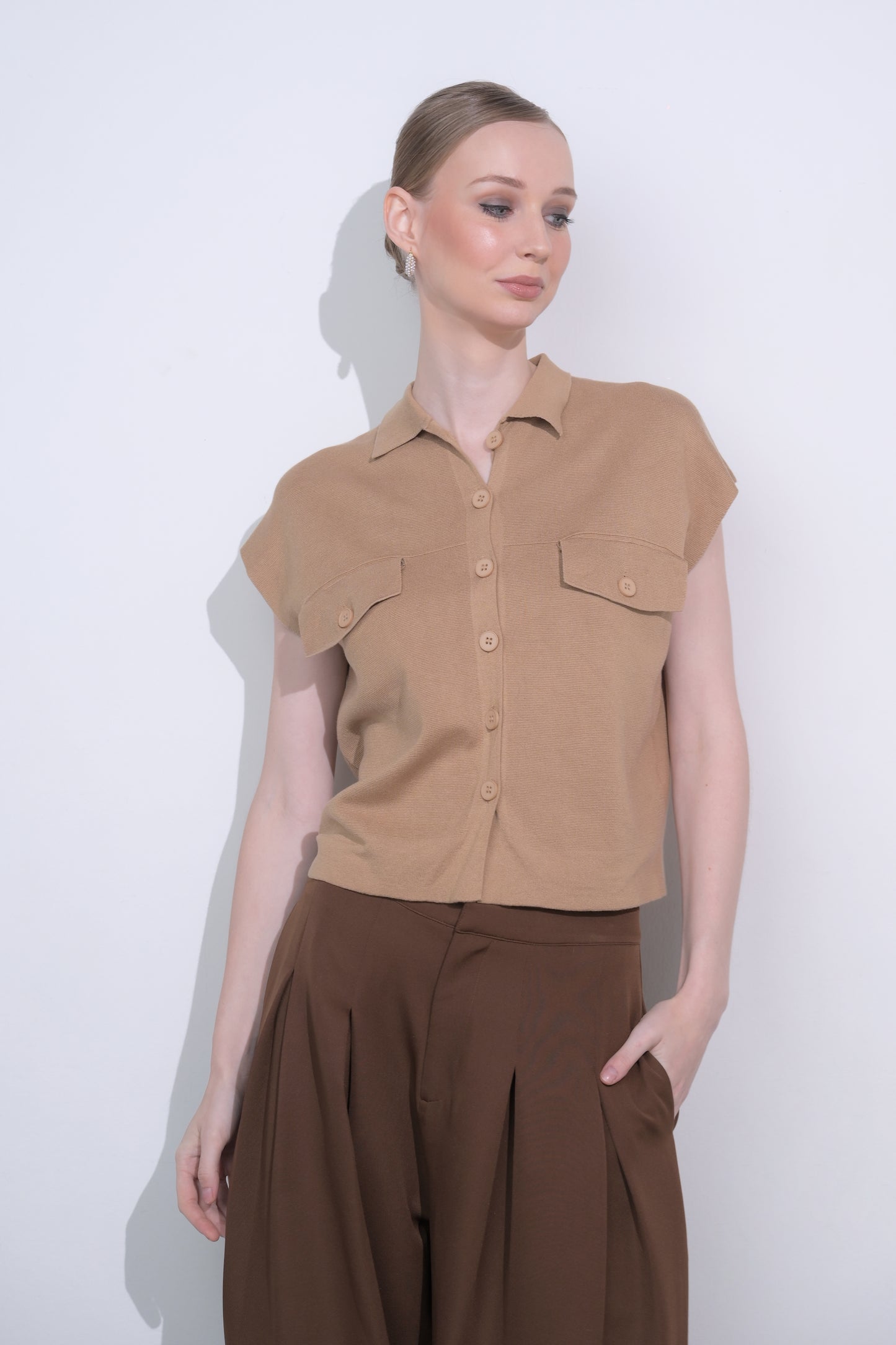 RAF Dappers Short Sleeve Top (Khaki)