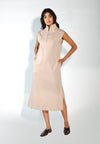 RAF Dill Sleeveless Dress  (Beige)