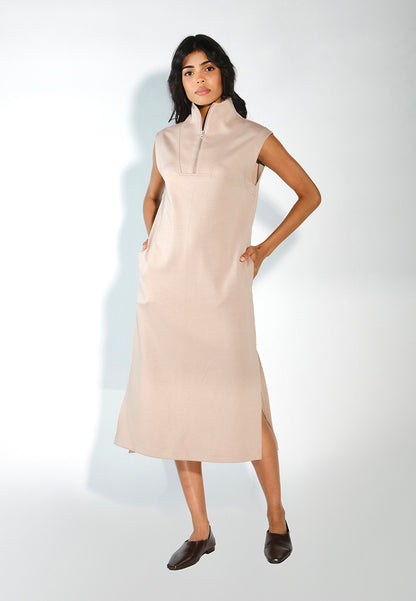 RAF Dill Sleeveless Dress  (Beige)