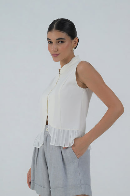 RAF Doha Sleeveless Top (Cream)