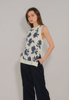 RAF Dunha Sleeveless Knit Top (Off-white)