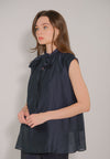 RAF Dunha Sleeveless Top (Plain Navy)