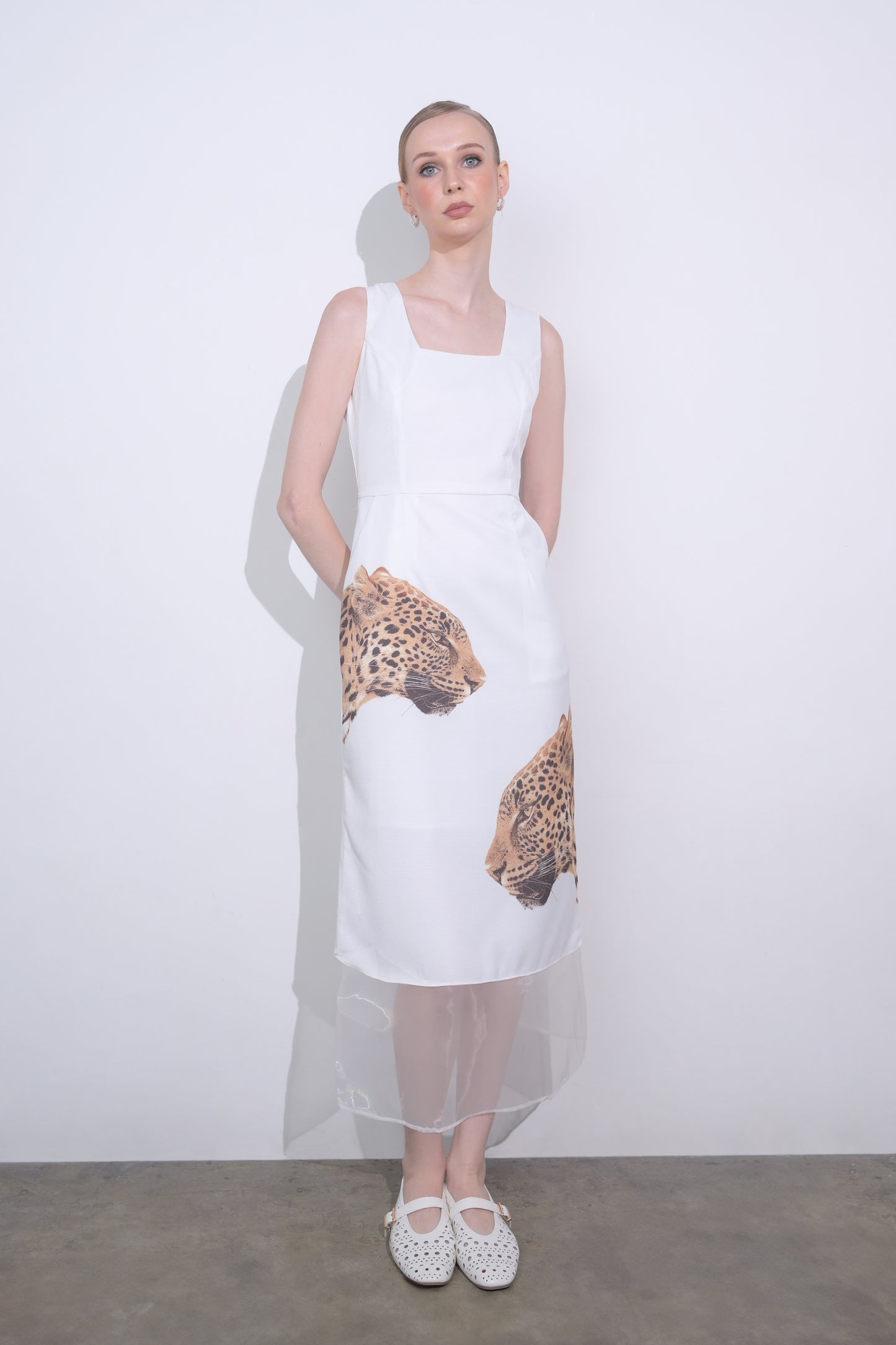 RAF Easton Sleeveless Dress (Offwhite)