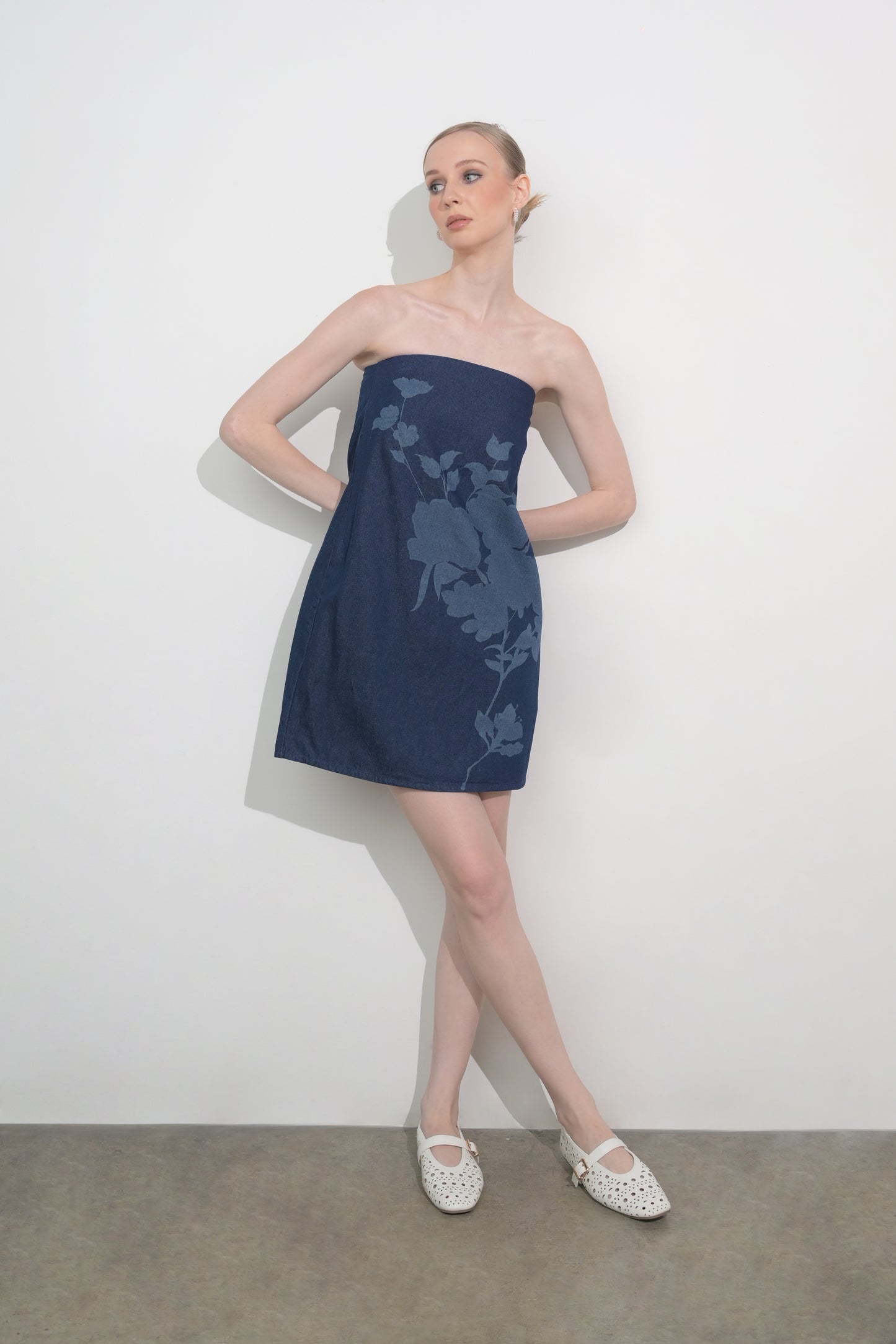 RAF Frieze Tube Dress (Mid.Navy)