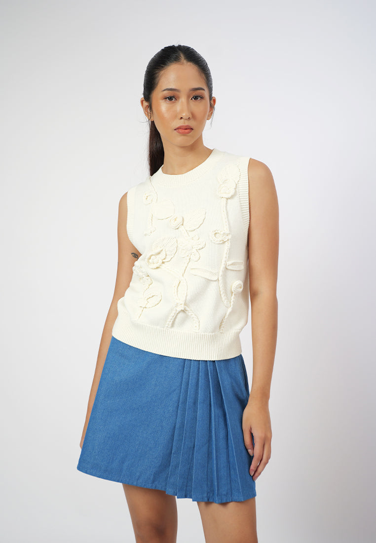 RAF Giana Sleeveless Top (Cream)