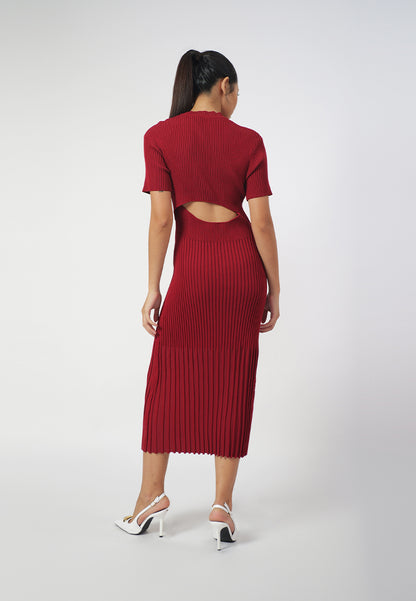 RAF Ida Short Sleeve Dress (Red)