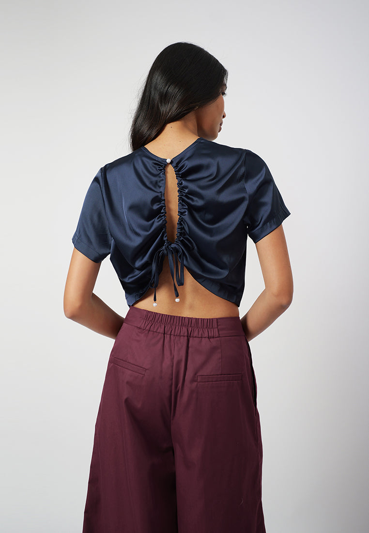 RAF Isabelle Short Sleeve Top (Navy)