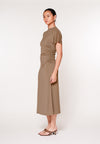 Raf Jaunt Short Sleeve Dress (Taupe)