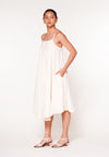RAF Jockey Sleeveless Dress W/ Belt  (Cream)