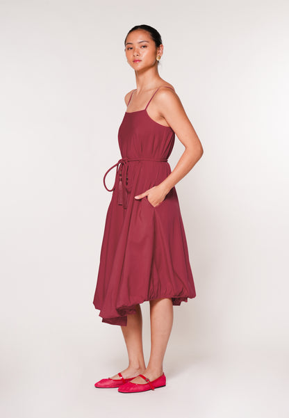 RAF Jockey Sleeveless Dress W/ Belt  (Red)