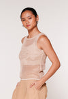 Raf Kiss Sleeveless W/ Inner Top (Beige)
