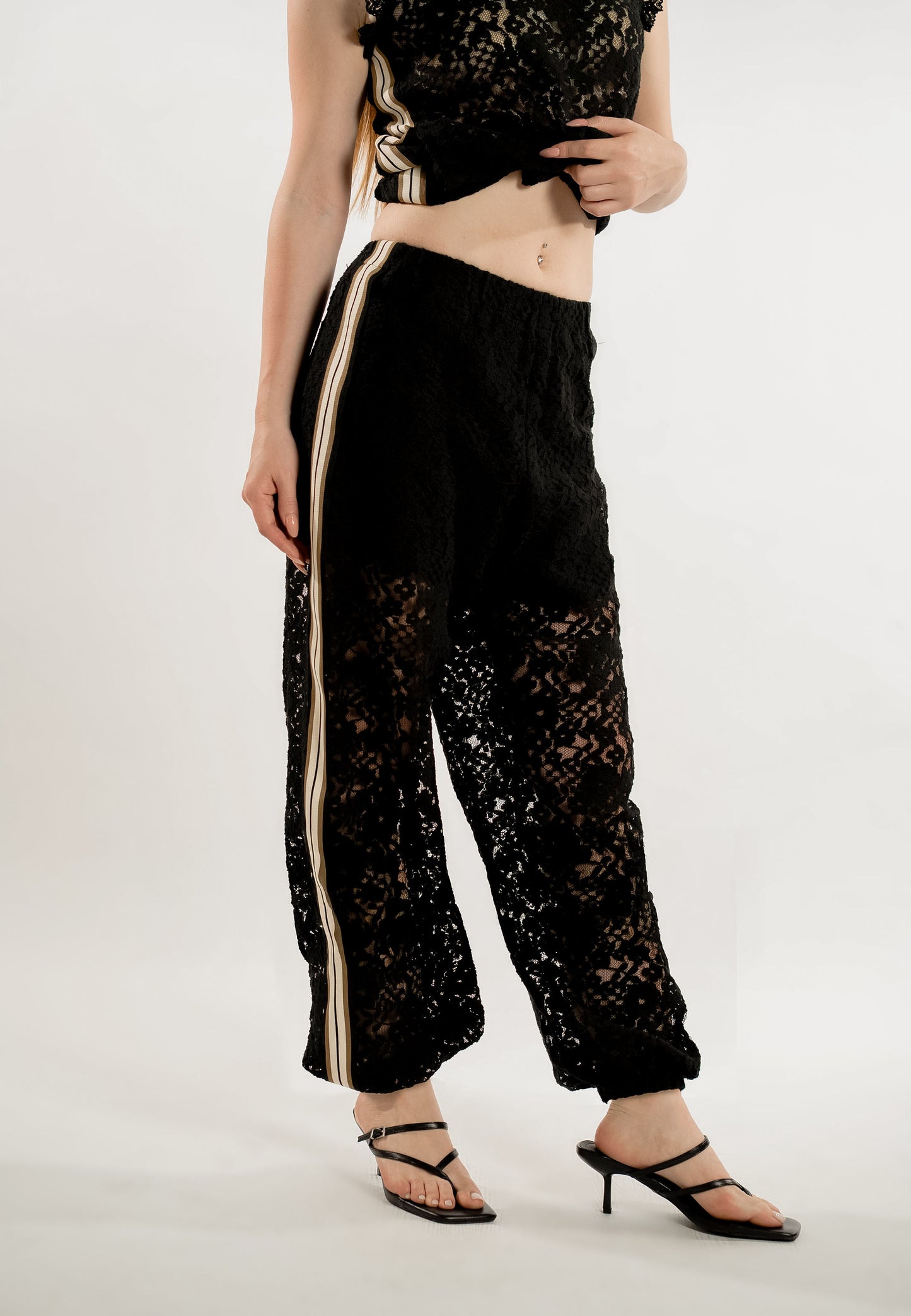 RAF Lace Pants  (Black)